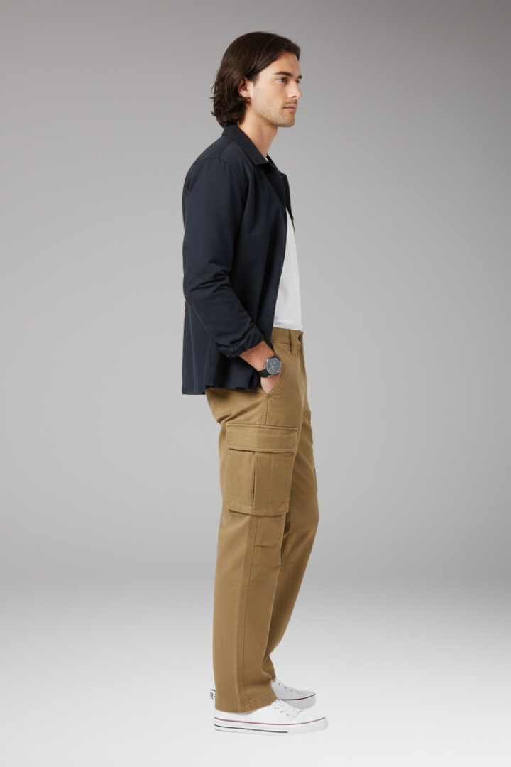 Men's Wide Leg Cargo Pants Pocket Design