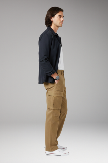 Men's Wide Leg Cargo Pants Pocket Design