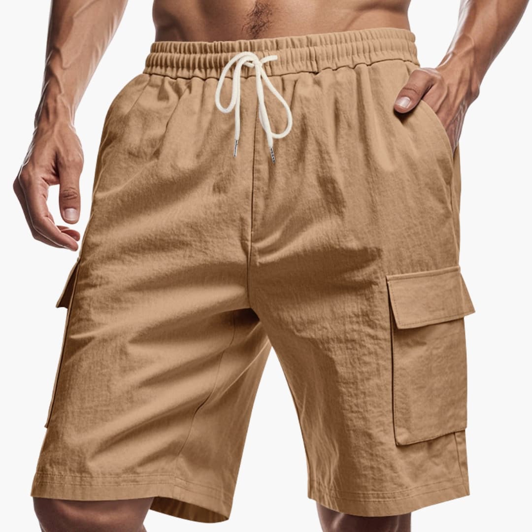 Men's Cargo Shorts Drawstring Pockets - Fashinoza