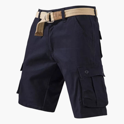 Men's Elastic Waist Cargo Shorts Multiple Pockets