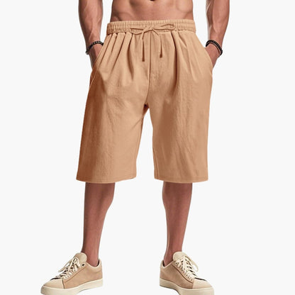 Men's Cargo Shorts Elastic Waist Multi Pockets
