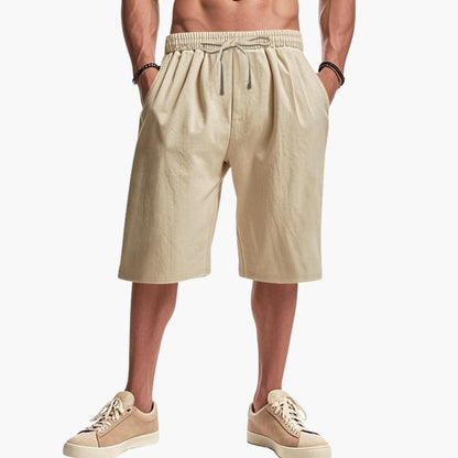 Men's Cargo Shorts Elastic Waist Multi Pockets