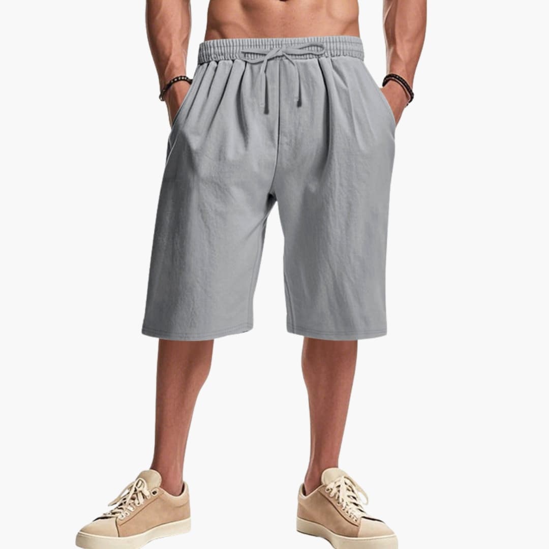Men's Cargo Shorts Elastic Waist Multi Pockets