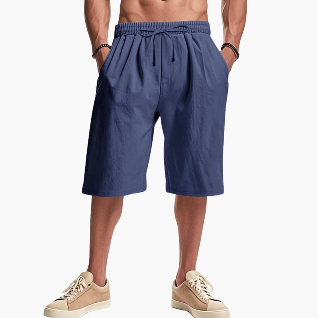 Men's Cargo Shorts Elastic Waist Multi Pockets