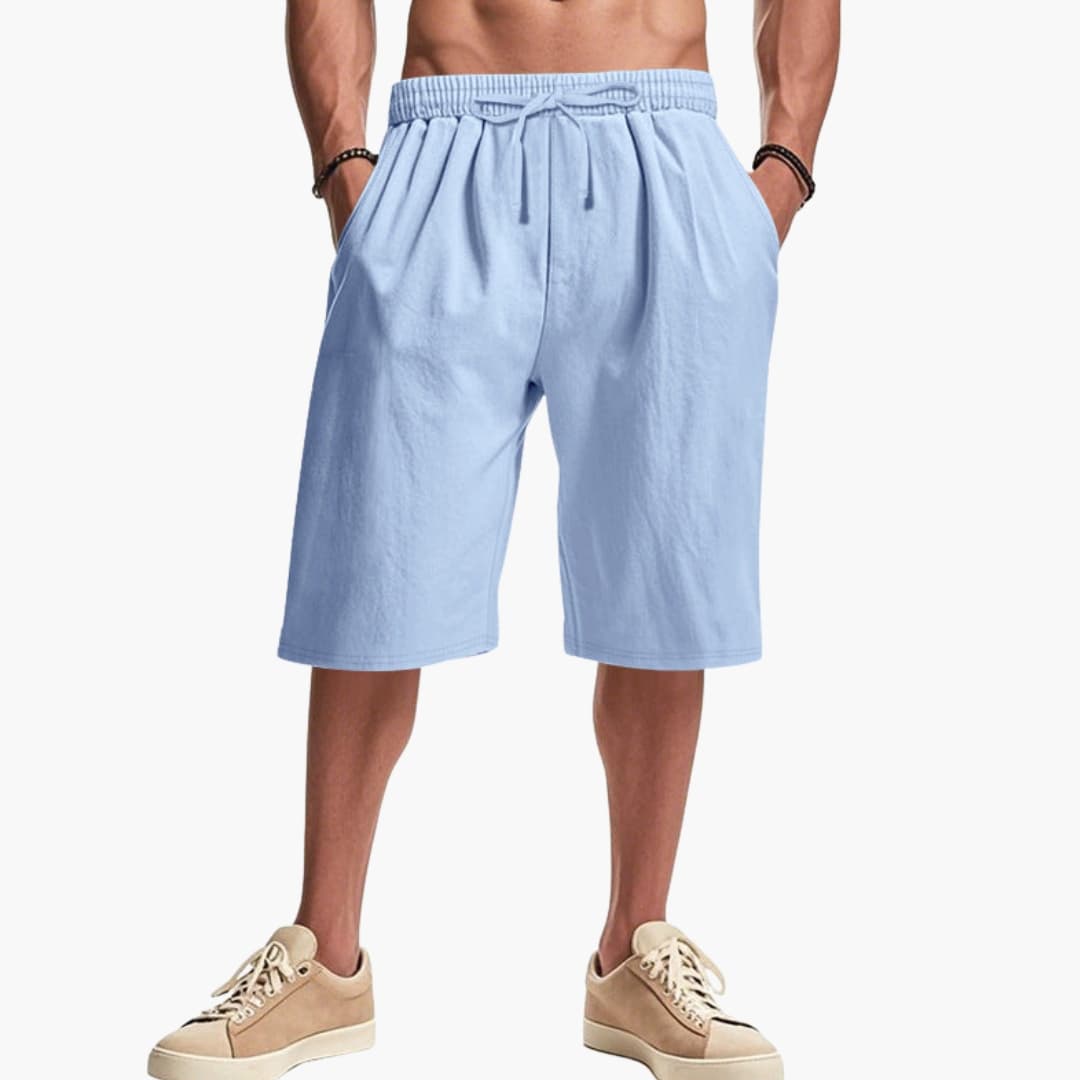 Men's Cargo Shorts Elastic Waist Multi Pockets