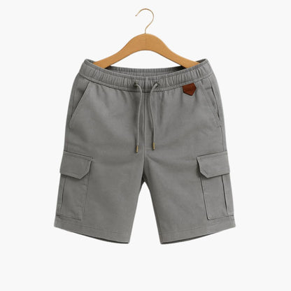 Men's Cargo Shorts Elastic Waist Flap Pocket