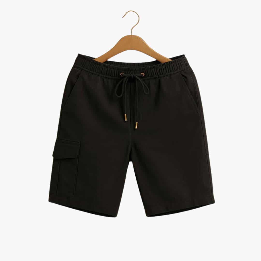 Men's Cargo Shorts Elastic Waist Flap Pocket - Fashinoza