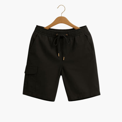 Men's Cargo Shorts Elastic Waist Flap Pocket - Fashinoza