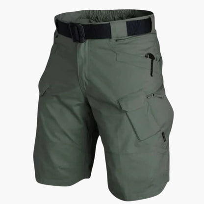 Men's Cargo Shorts Zip Pockets With Belt