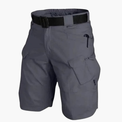 Men's Cargo Shorts Zip Pockets With Belt