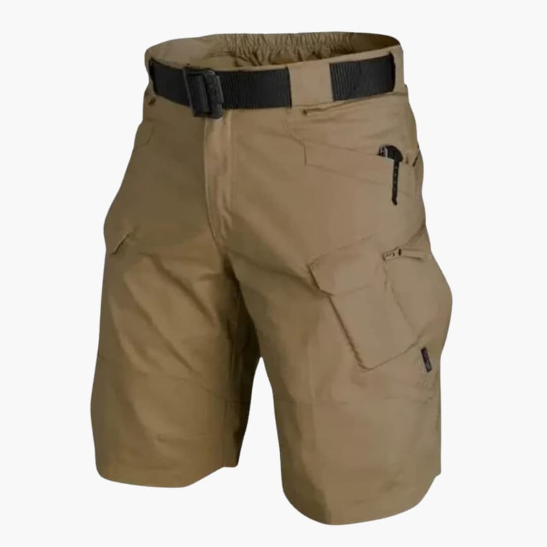 Men's Cargo Shorts Zip Pockets With Belt