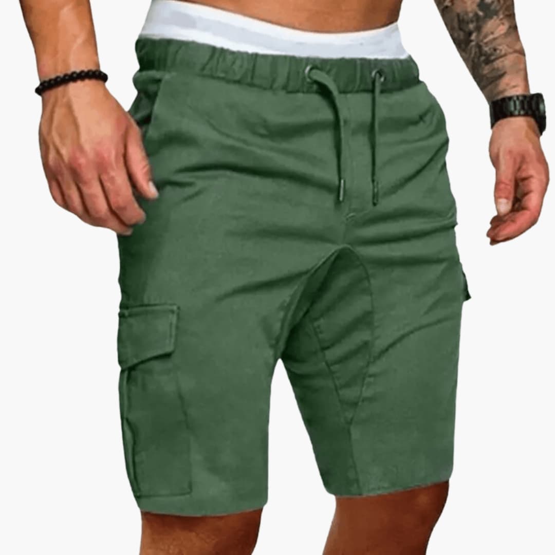 Men's Loose Fit Cargo Shorts Multiple Pockets - Fashinoza