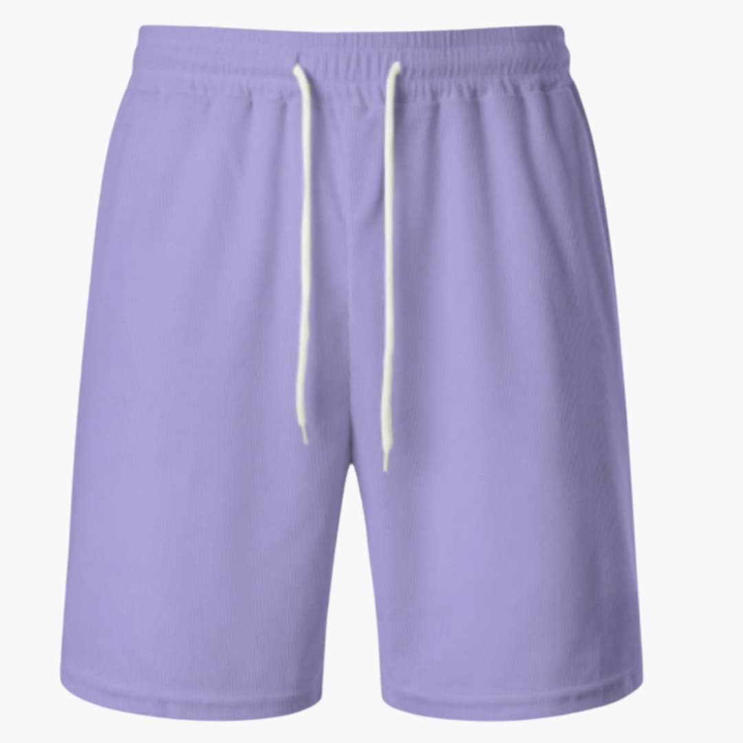Men's Corduroy Shorts Elastic Waistband Drawstring