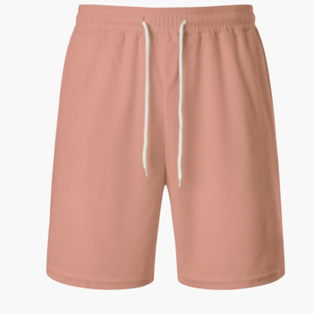 Men's Corduroy Shorts Elastic Waistband Drawstring