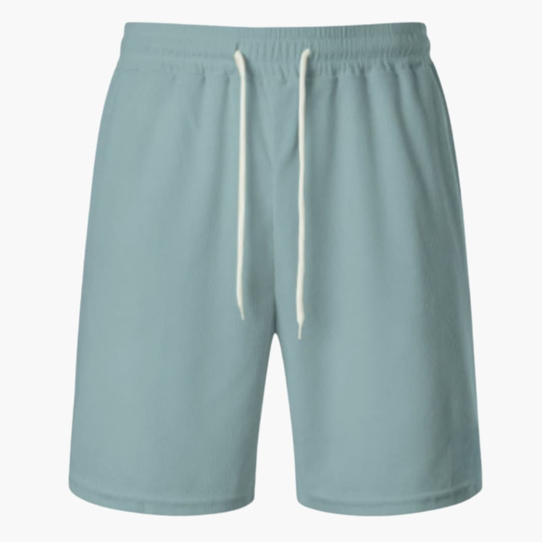 Men's Corduroy Shorts Elastic Waistband Drawstring