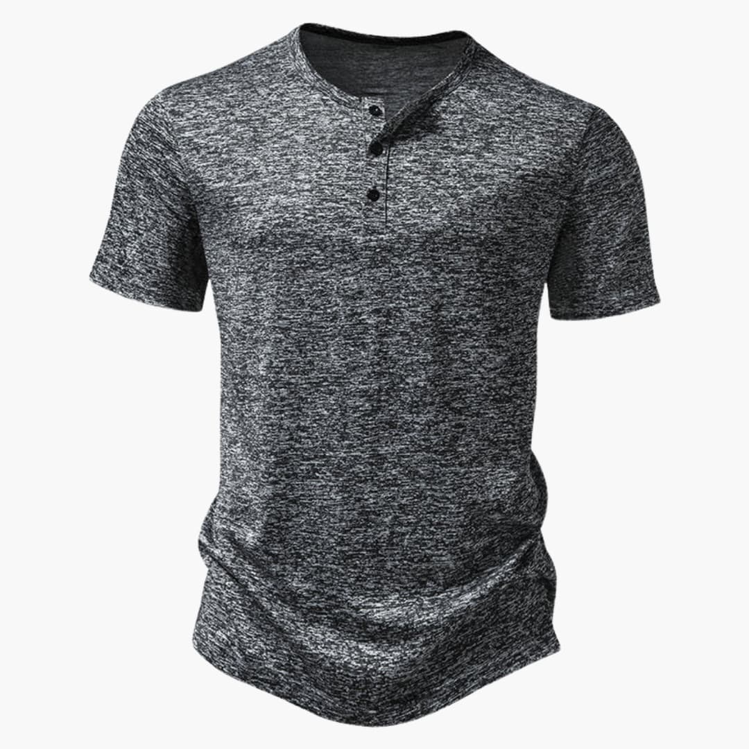 Men's Cotton Short Sleeve Henley T-Shirt - Fashinoza