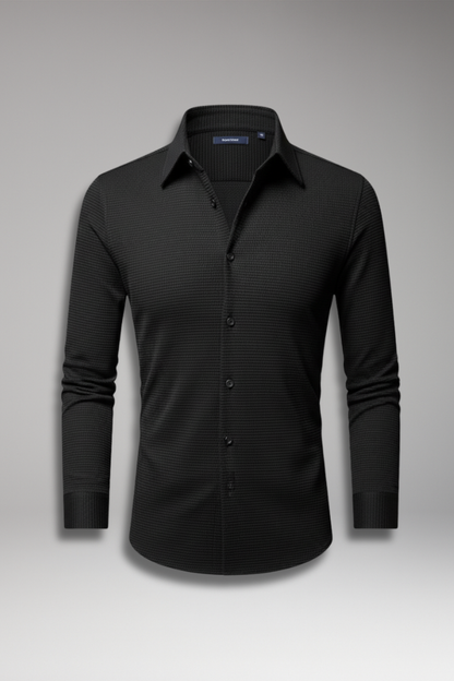 Men's Textured Button Down Shirt - 
Fashinoza