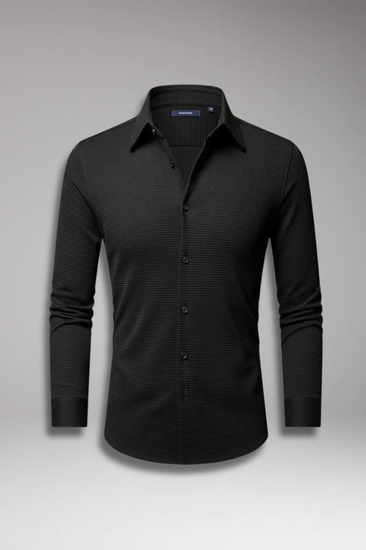 Men's Textured Button Down Shirt - 
Fashinoza