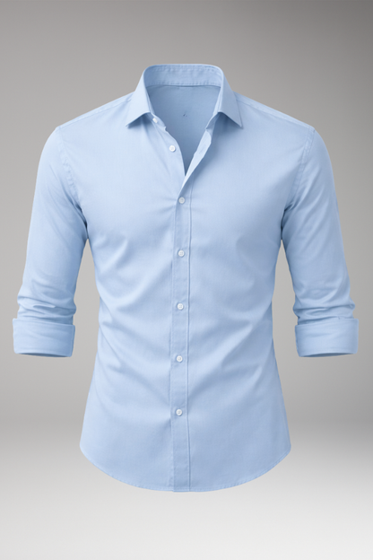 Men's Classic Fit Dress Shirt Cotton Button Front - 
Fashinoza