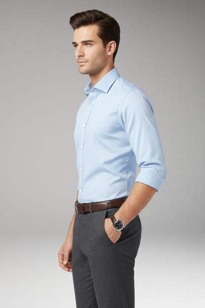 Men's Classic Fit Dress Shirt Cotton Button Front