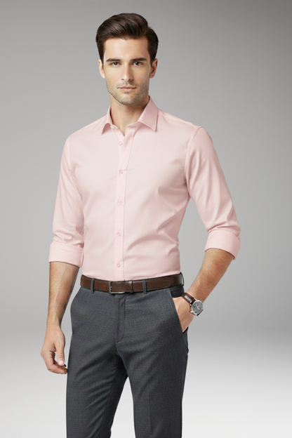 Men's Classic Fit Dress Shirt Cotton Button Front