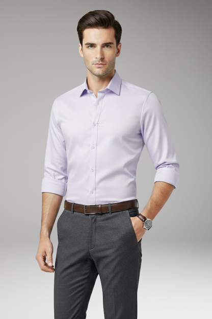 Men's Classic Fit Dress Shirt Cotton Button Front