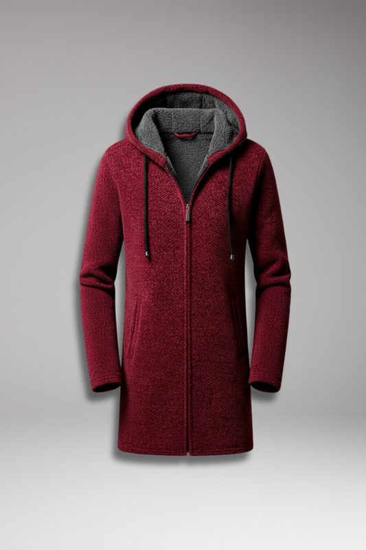 Men's Hooded Jacket Full Zip Lined Interior - 
Fashinoza