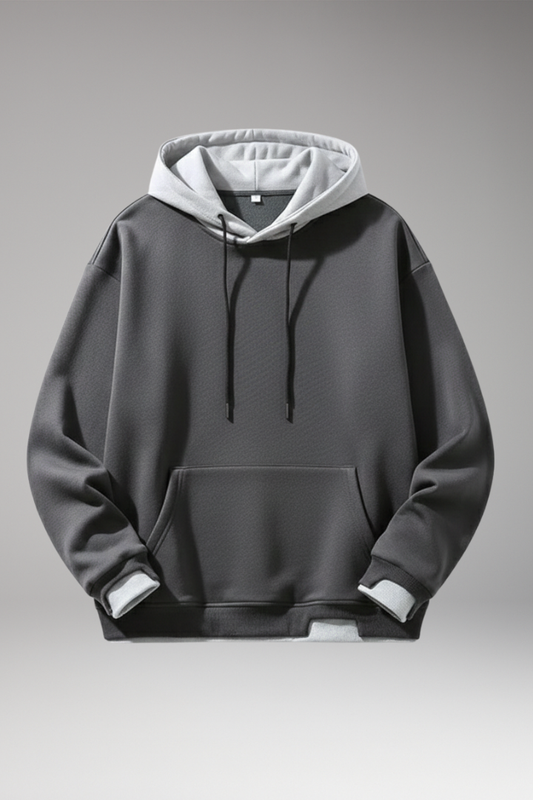 Men's Hooded Sweatshirt Drawstring Kangaroo Pocket - 
Fashinoza