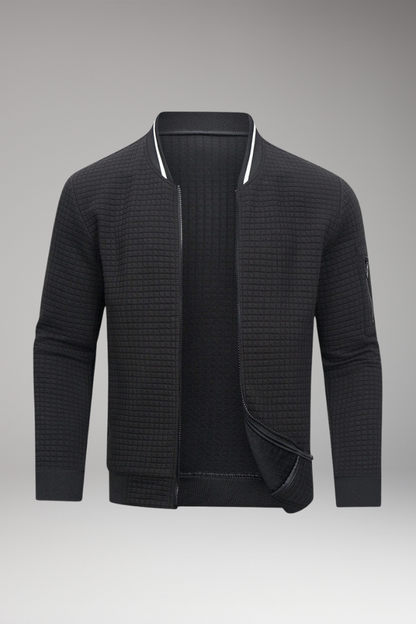 Men's Long Sleeve Jacket Front Zip Closure - 
Fashinoza