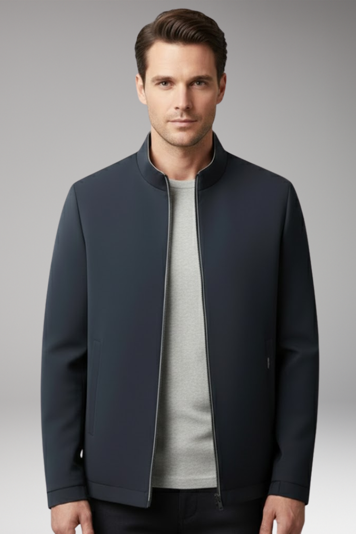 Men's Zipper Jacket Waterproof Zip Pockets