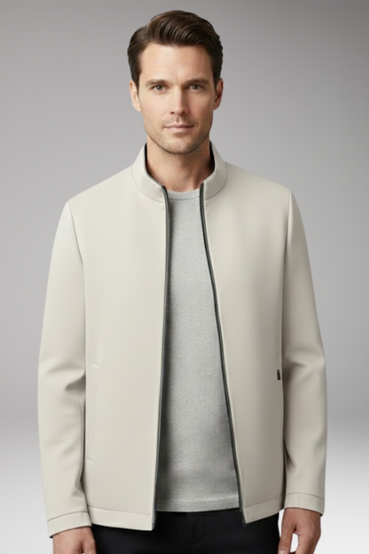 Men's Zipper Jacket Waterproof Zip Pockets