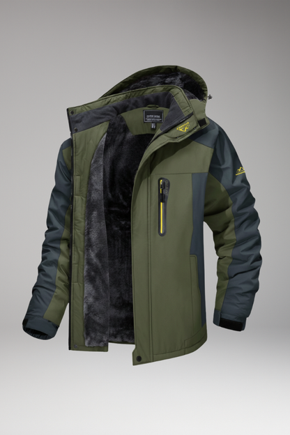 Men's Insulated Hooded Jacket - 
Fashinoza