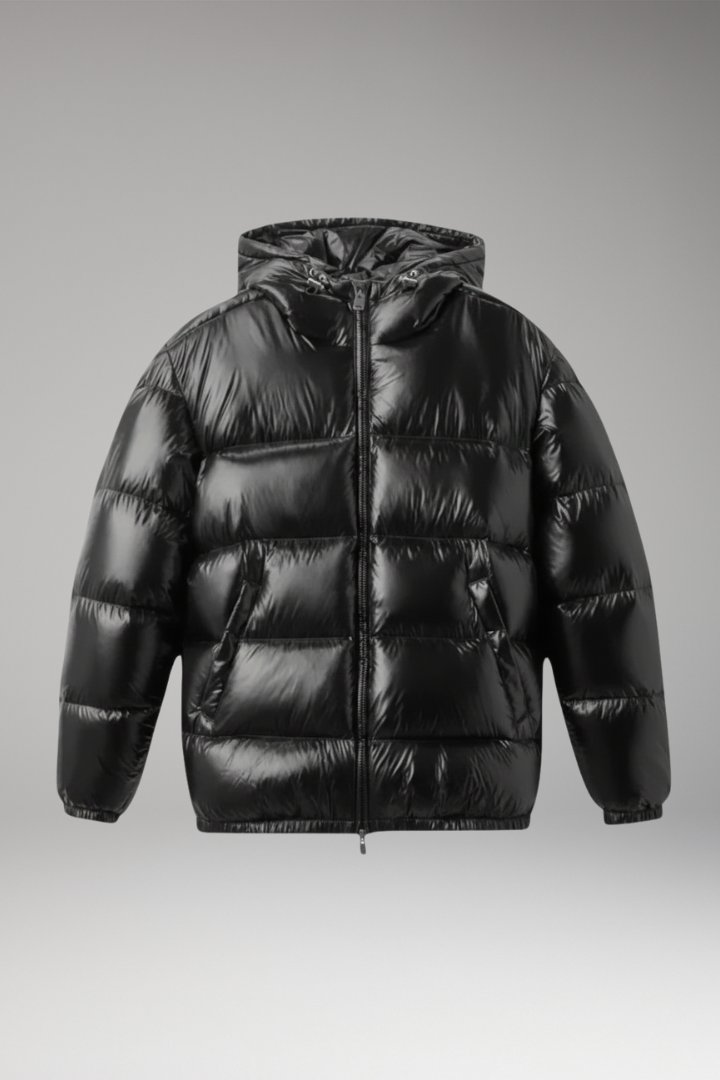 Men's Quilted Hooded Jacket - 
Fashinoza