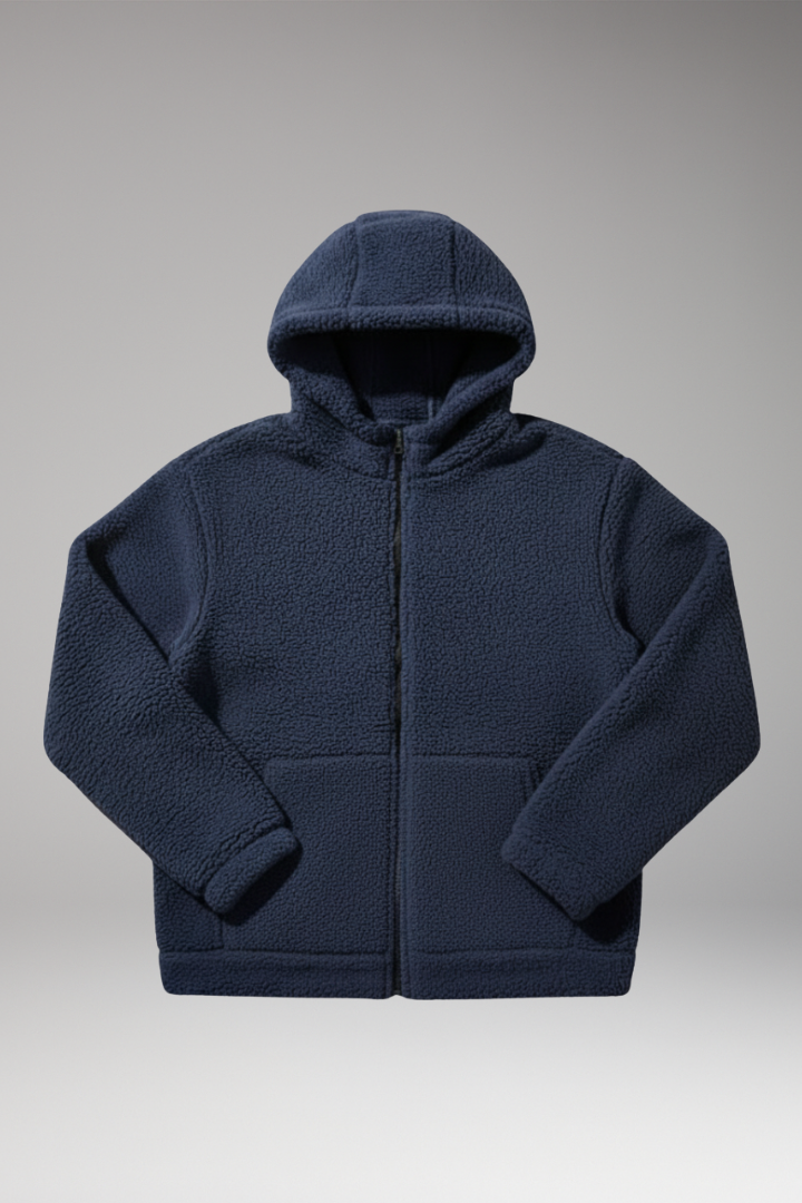 Men's Hooded Jacket Zipper Closure - 
Fashinoza