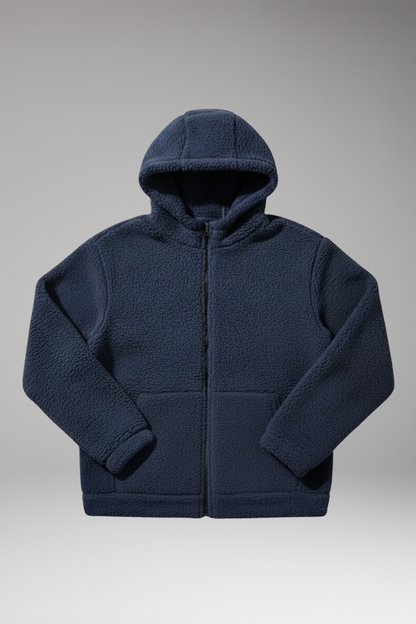 Men's Hooded Jacket Zipper Closure - 
Fashinoza
