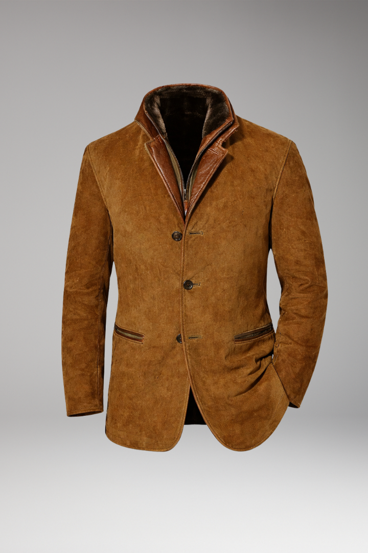Men's Blazer Jacket Notched Collar Button Closure - 
Fashinoza
