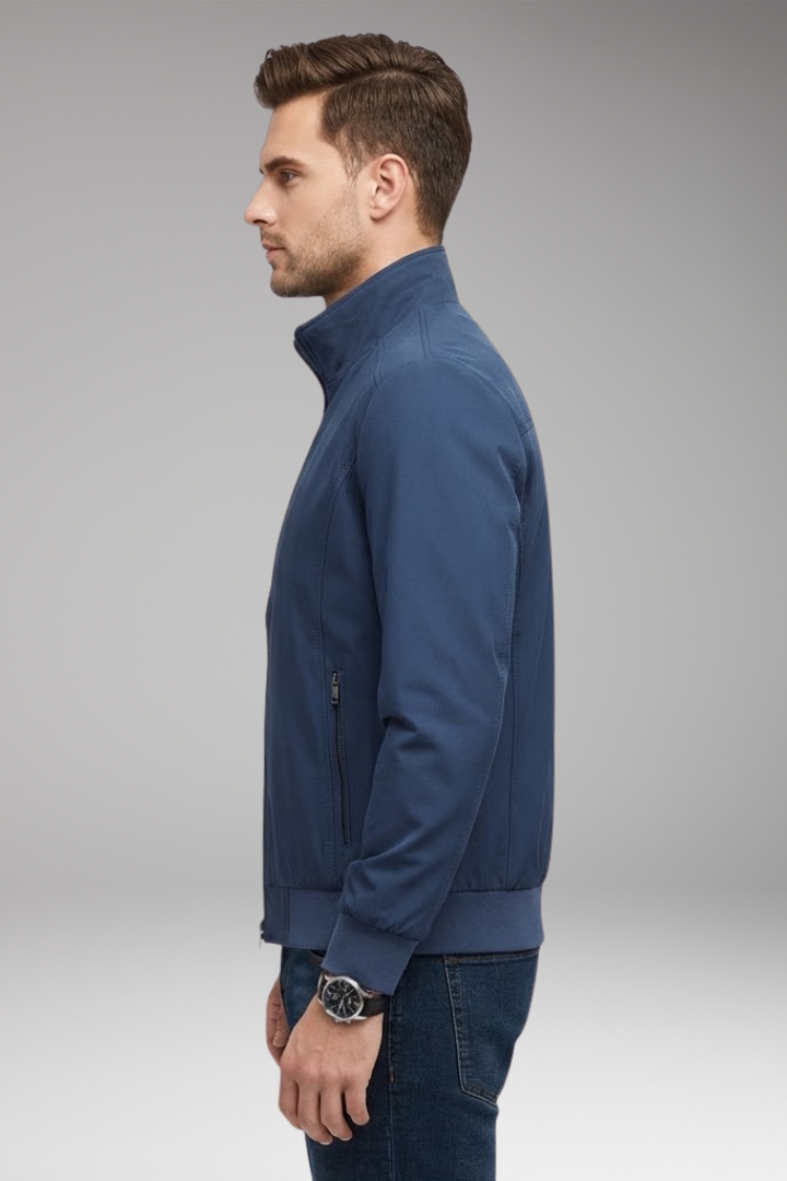 Men's Stand Up Collar Zip Jacket