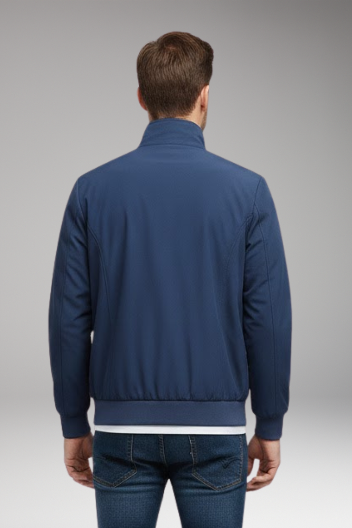 Men's Stand Up Collar Zip Jacket