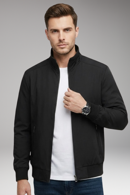 Men's Stand Up Collar Zip Jacket