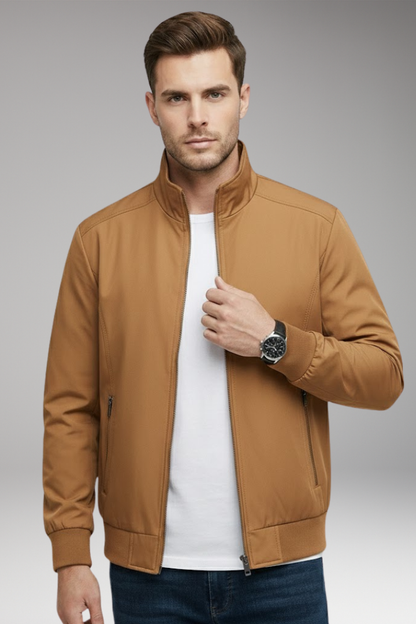 Men's Stand Up Collar Zip Jacket