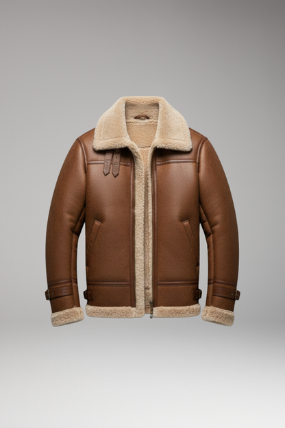 Men's Synthetic Jacket Front Zipper - 
Fashinoza