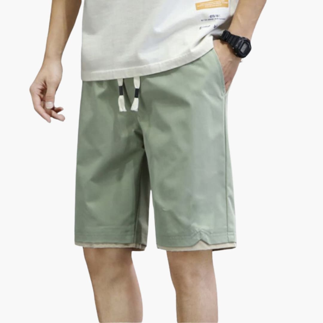 Men's Jogger Shorts Drawstring Rounded Hem