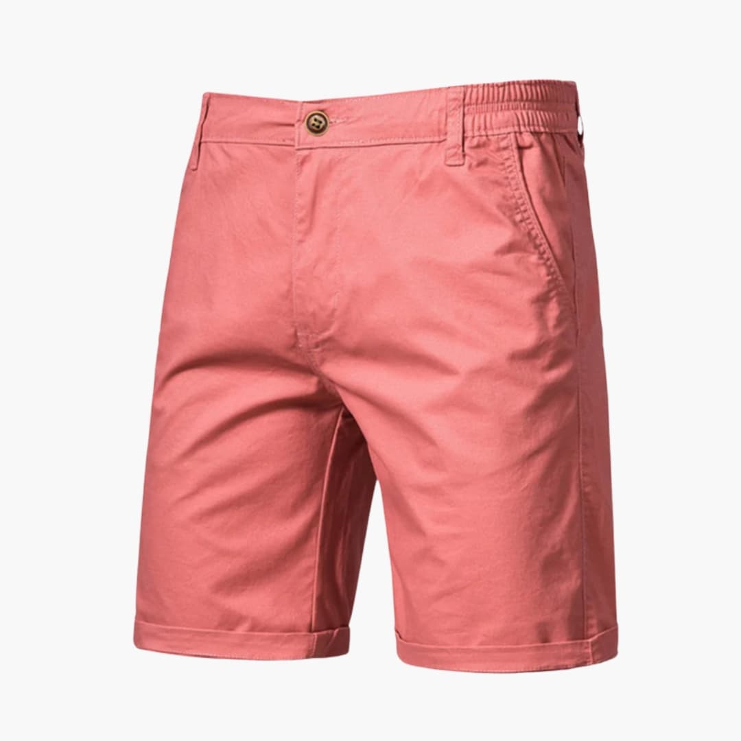 Men's Knee-Length Shorts Zip Closure