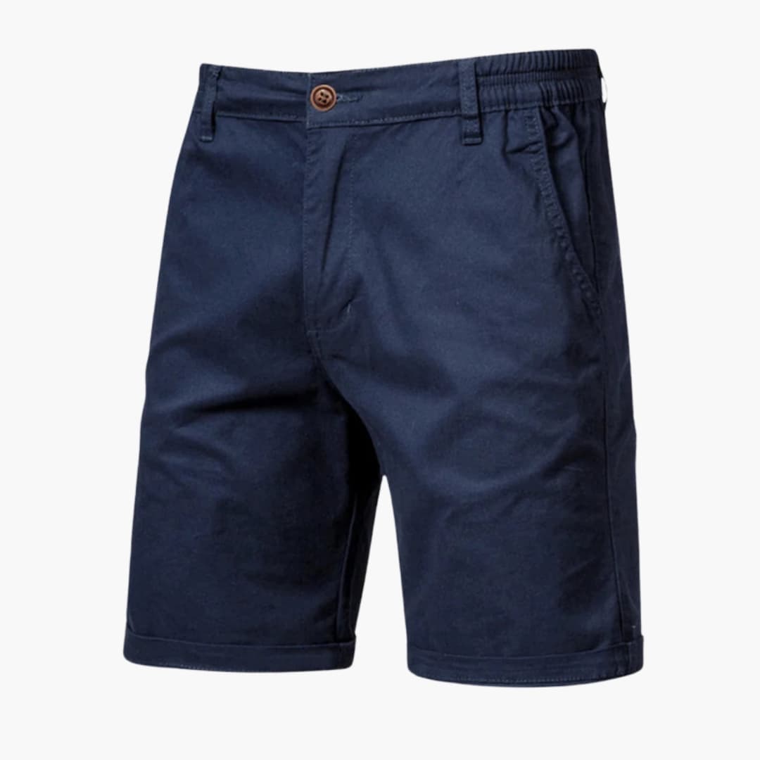 Men's Knee-Length Shorts Zip Closure