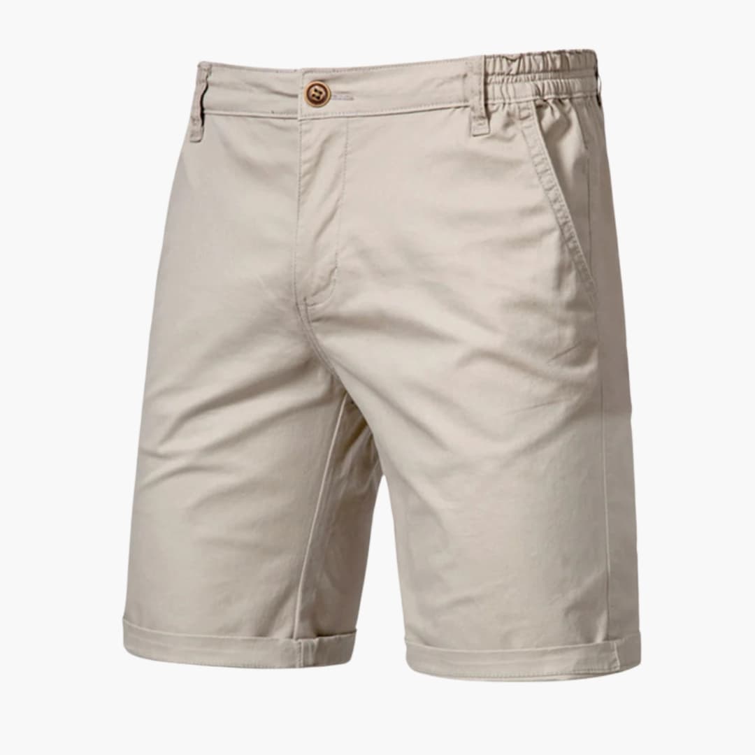 Men's Knee-Length Shorts Zip Closure - Fashinoza
