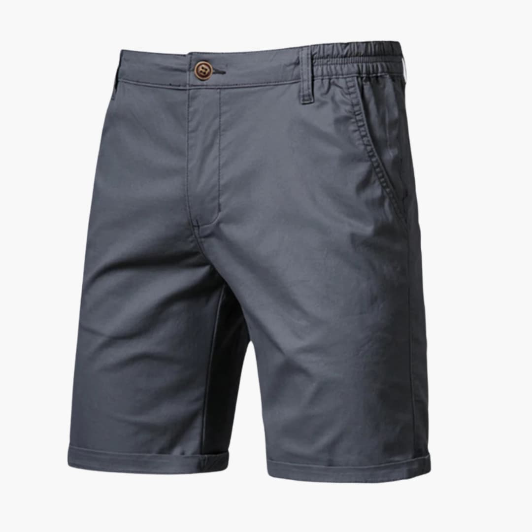 Men's Knee-Length Shorts Zip Closure