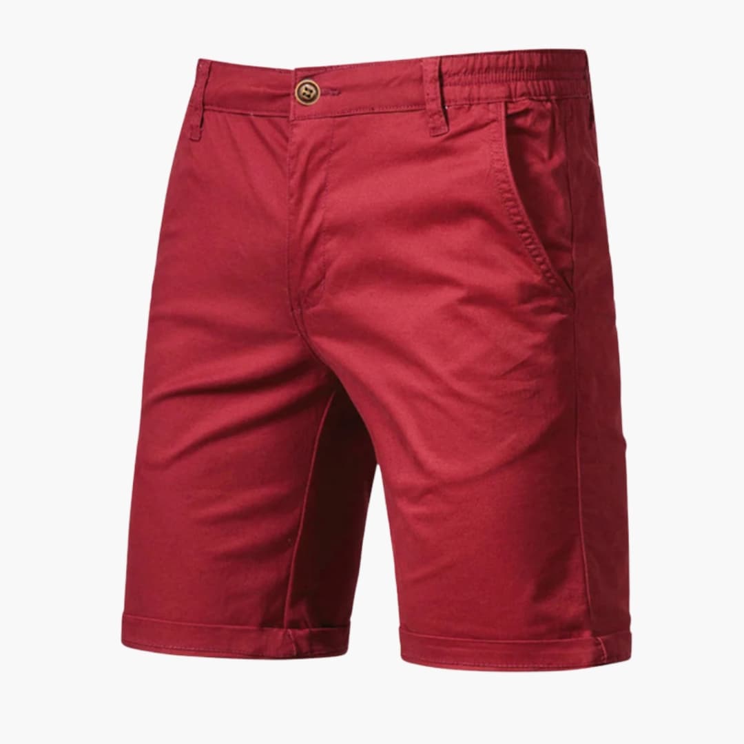 Men's Knee-Length Shorts Zip Closure