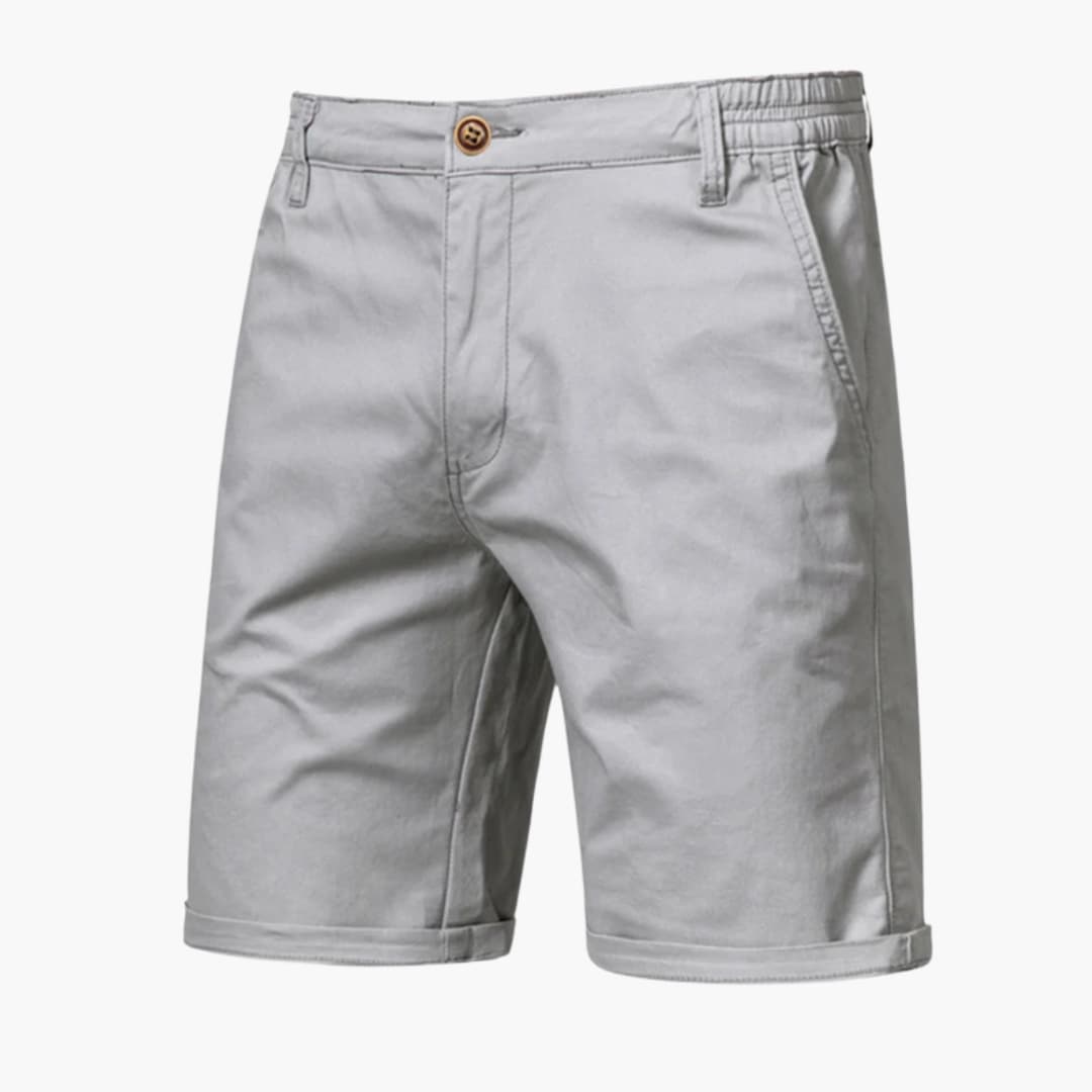 Men's Knee-Length Shorts Zip Closure