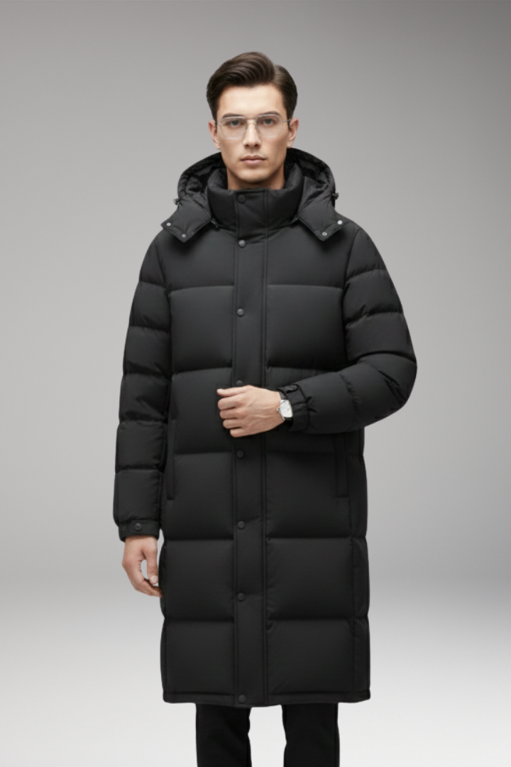 Men's Quilted Hooded Jacket