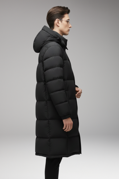 Men's Quilted Hooded Jacket